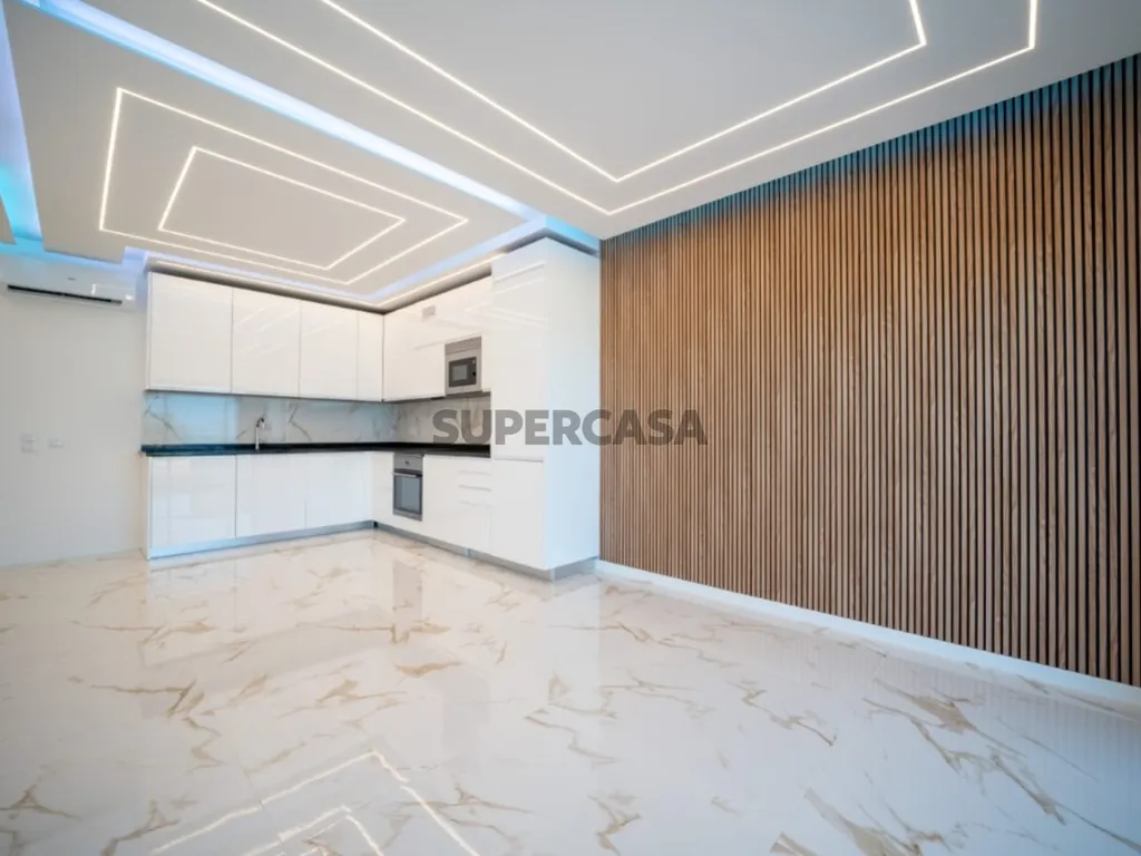 Kitchen - 3-Bedroom Flat with Sea View in Loulé