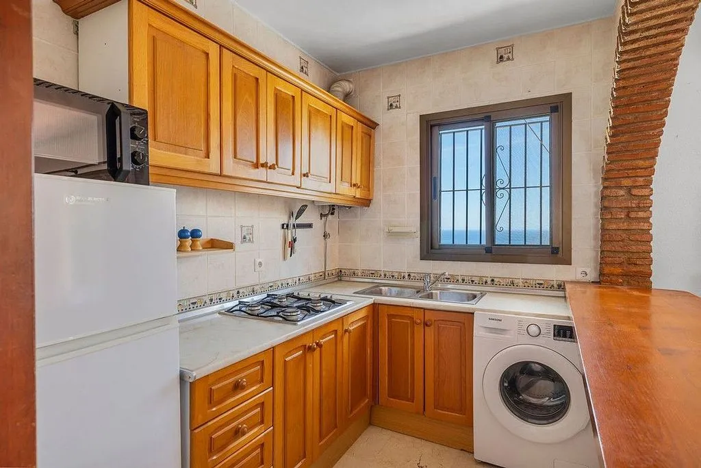 Köök - Apartment with Sea View and Pool in Benalmádena