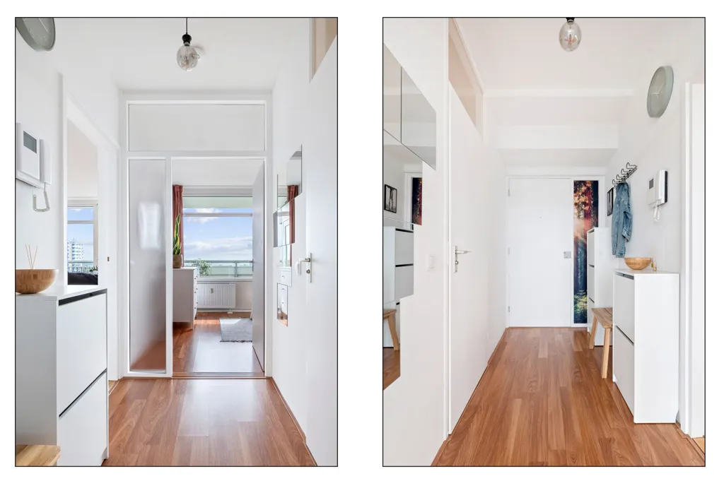 Entrée - Modern Corner Flat with Panoramic View in Haarlem