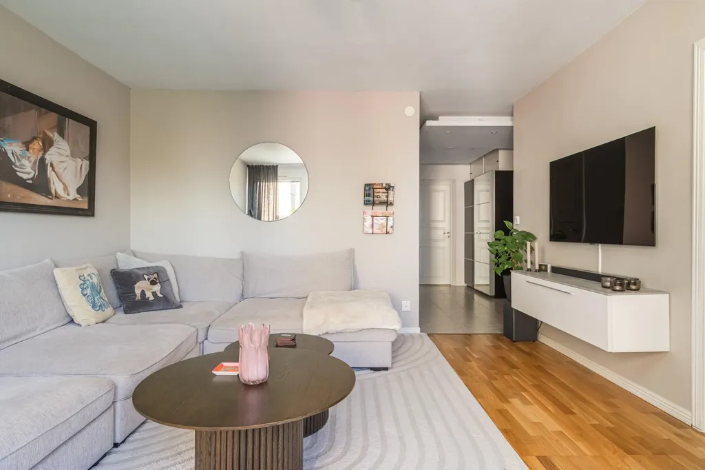Living Room - Apartment with 3 Rooms in Eneby, Norrköping