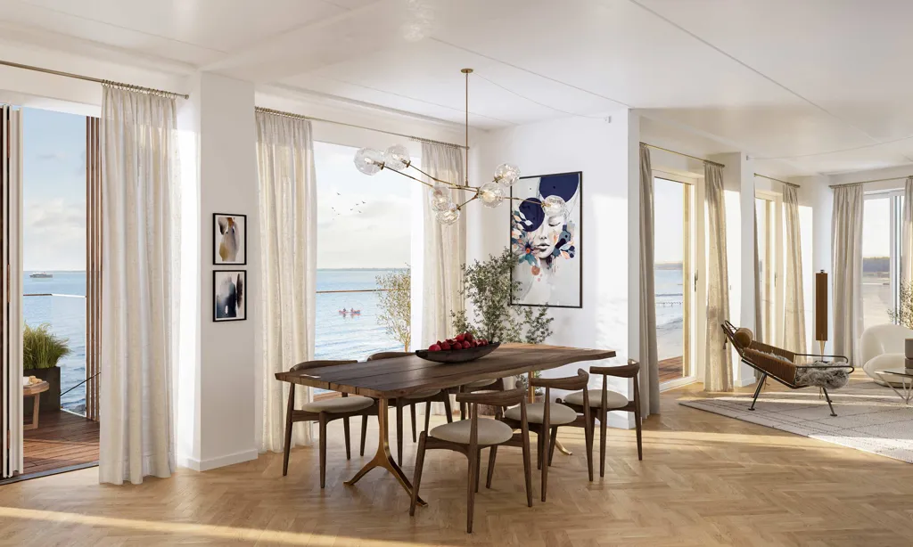 Söögituba - Luxury Apartment with Sea View in Køge