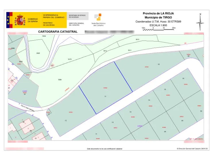 Floor Plan - Development Land in Tirgo, La Rioja