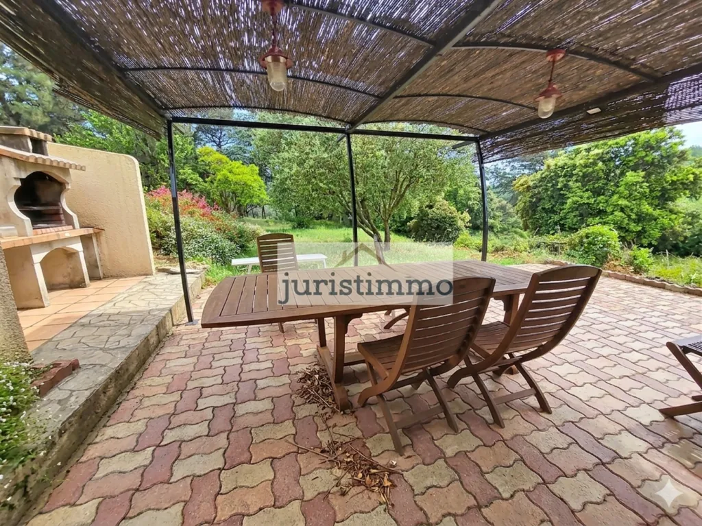 Terrace - Two-Home Property with Panoramic Pool in Uchaux