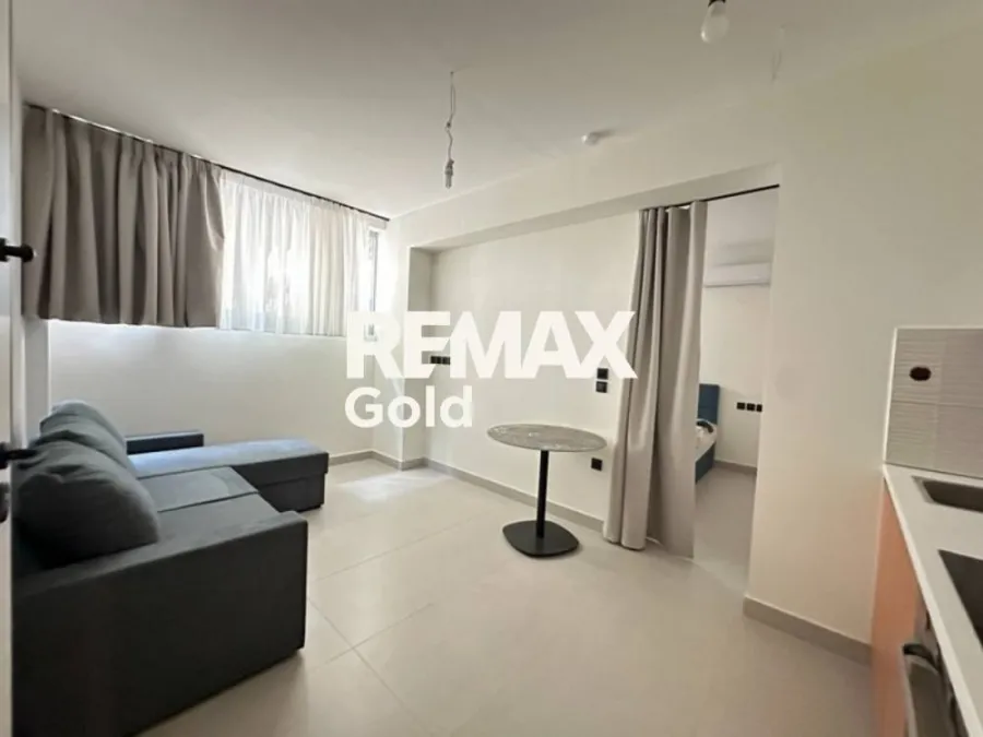 Living Room - Modern Studio with Security in Thessaloniki