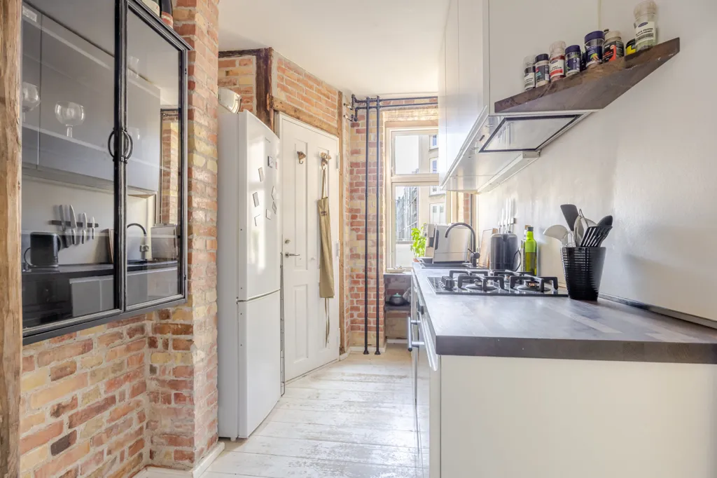 Köök - Charming Condo with Historic Charm in Nørrebro