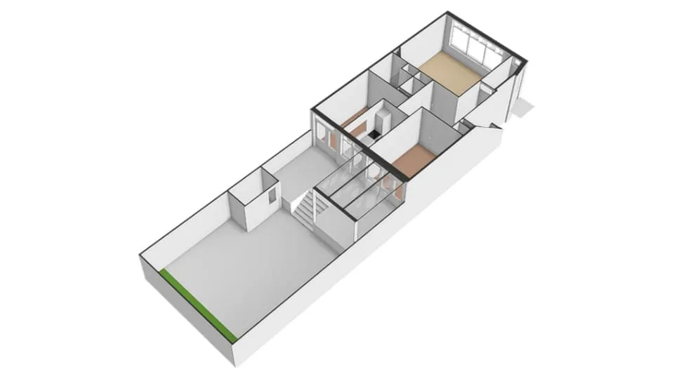 Plan - Spacious Ground Floor Flat with South Garden in Blijdorp