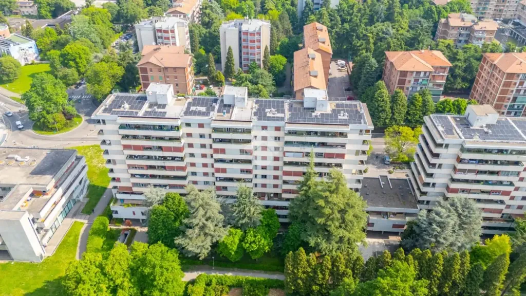 Aerial - Rusticated Apartment with Panoramic View in Reggio Emilia