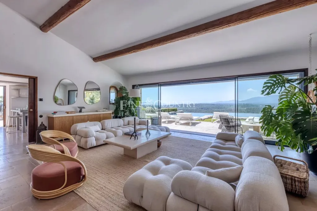 Séjour - Villa avec vue panoramique près de Cabris