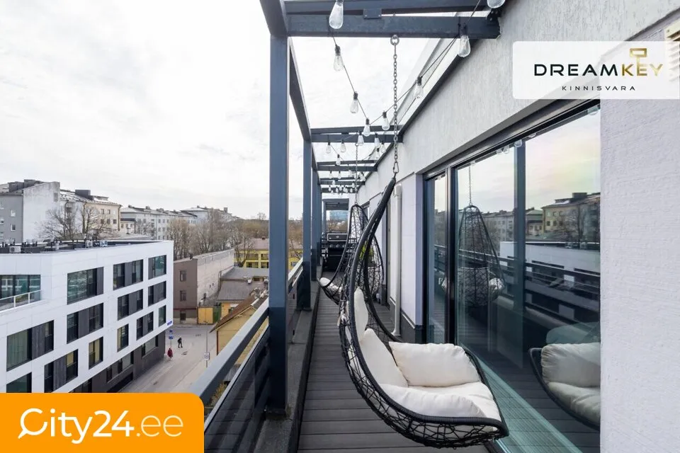 Balcon - Penthouse with Sea View in Tallinn