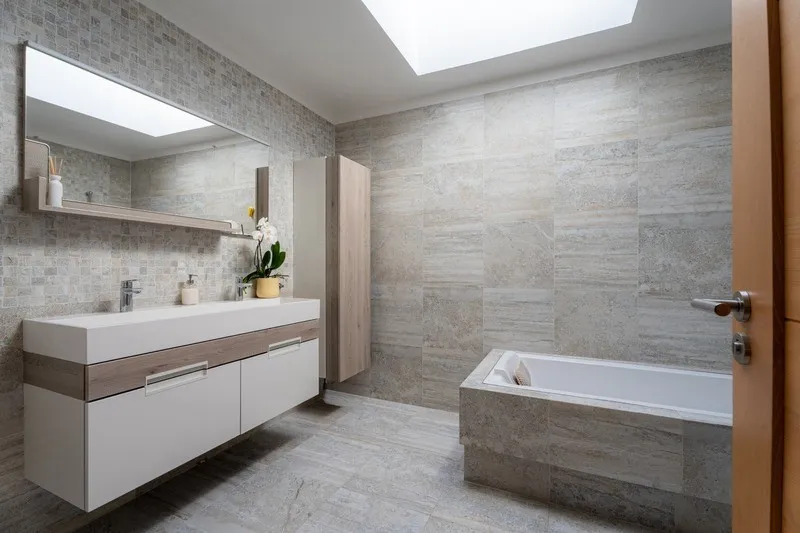 Salles de bain - Villa Contemporaine avec Vue Mont Blanc