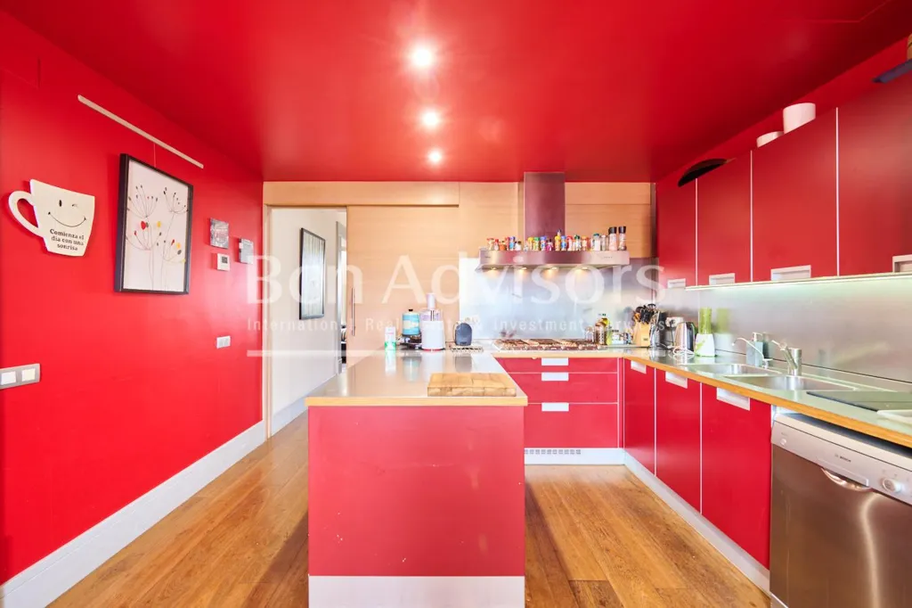 Köök - Penthouse with Rooftop Pool in Dreta de l'Eixample, Barcelona