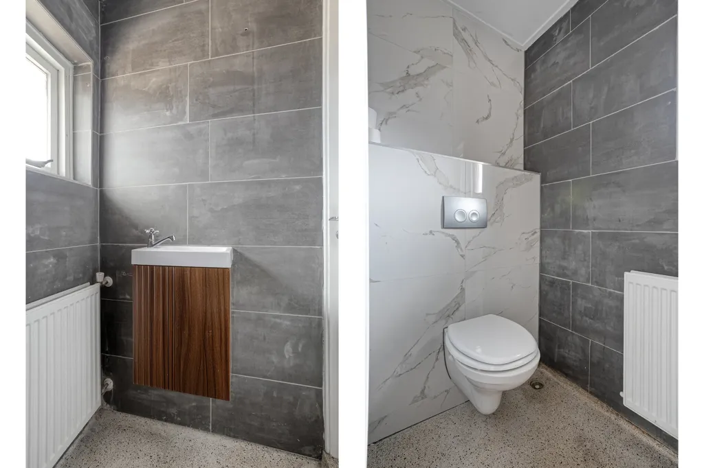 Salles de bain - Modernised Semi-detached House with Garden in Almelo
