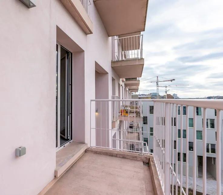 Balcon - Appartement avec Vue sur le Canal à Bruxelles