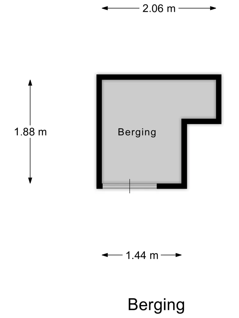Plan - Appartement 2 pièces à Den Bosch