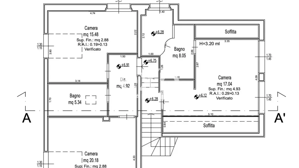 Plan - Villa with Saline Pool in Montaione