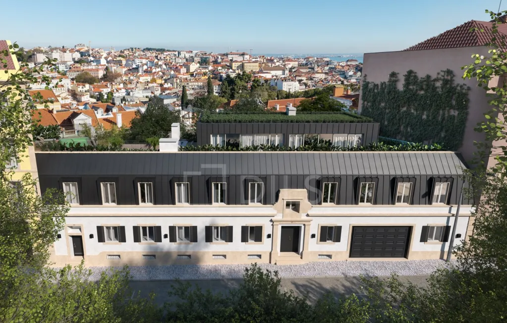 Vue aérienne - Palacete with Rooftop Views in Lisbon