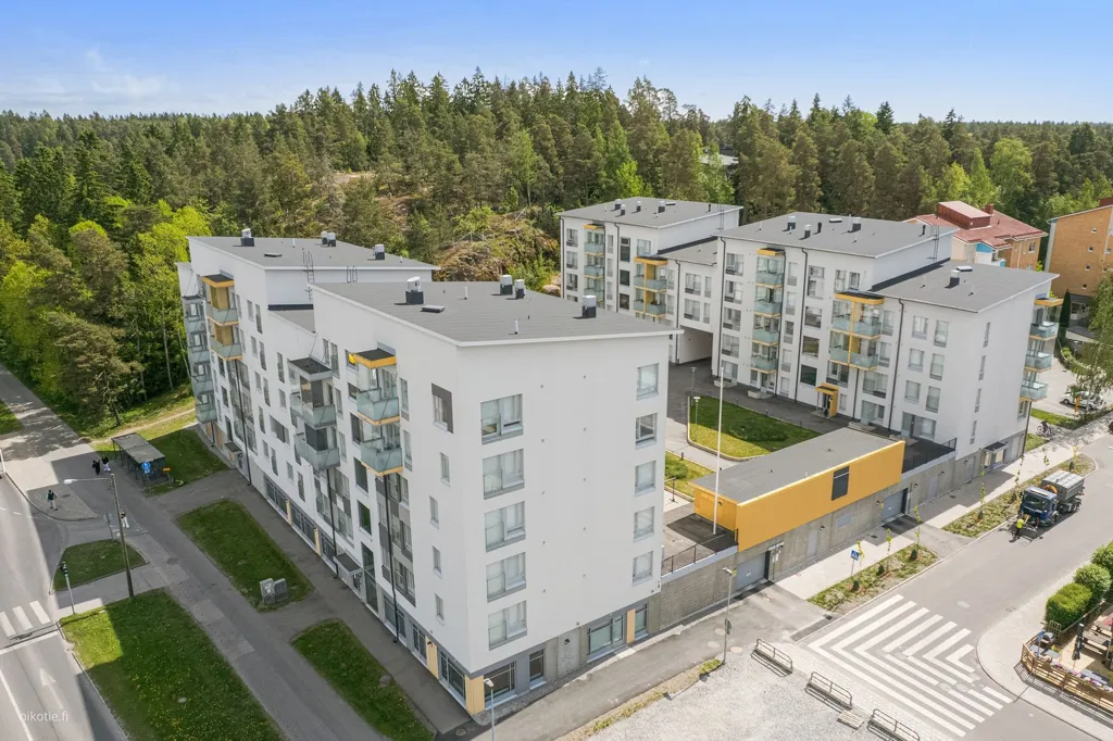 Vue aérienne - Modern Studio with Balcony in Turku's Pääskyvuori