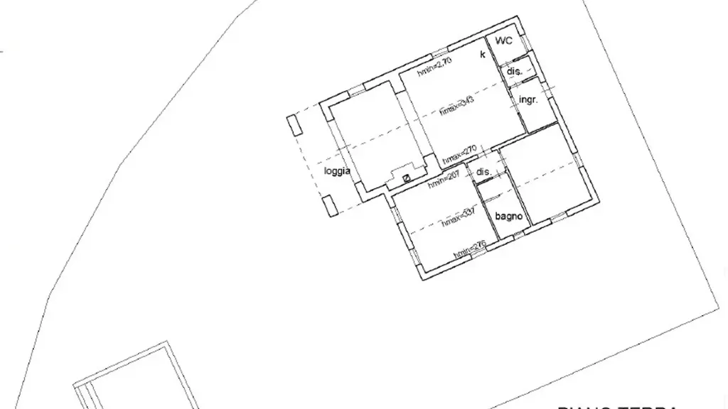 Floor Plan - Cascina with Pool in Vinci