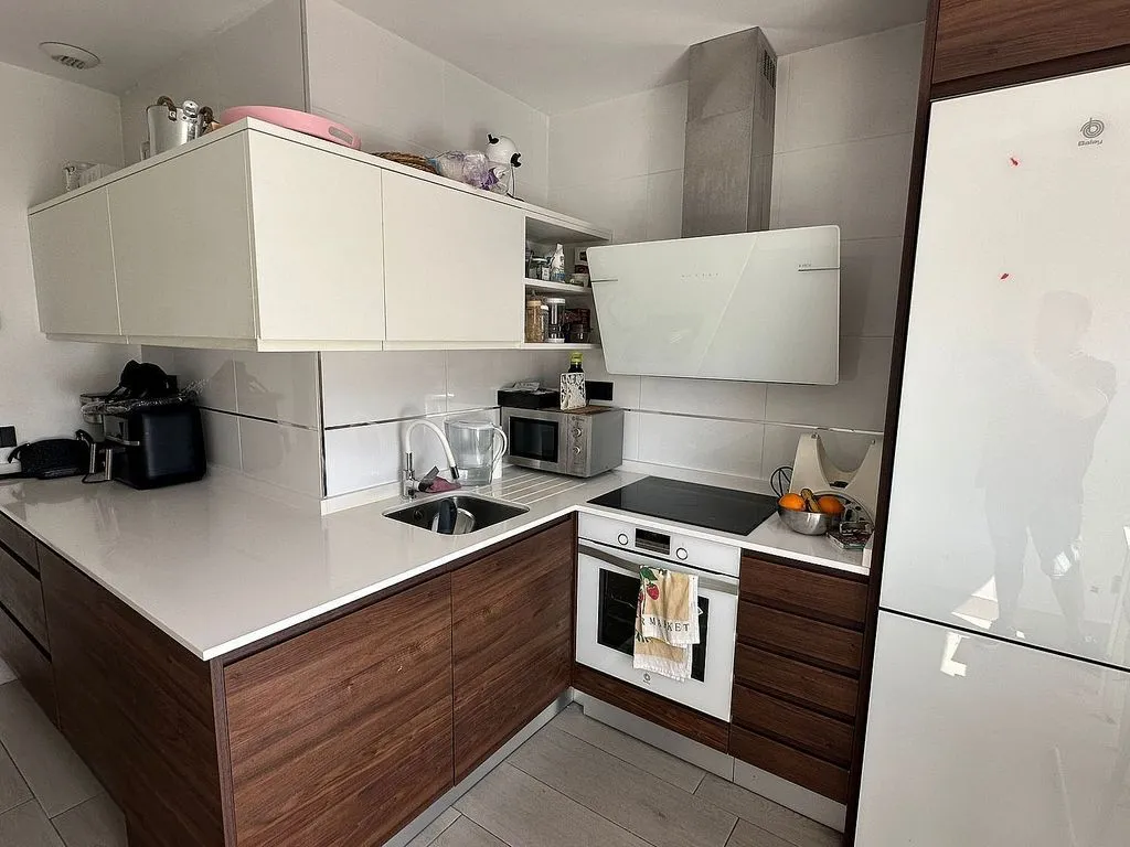 Köök - Penthouse with Pool in Arganda del Rey