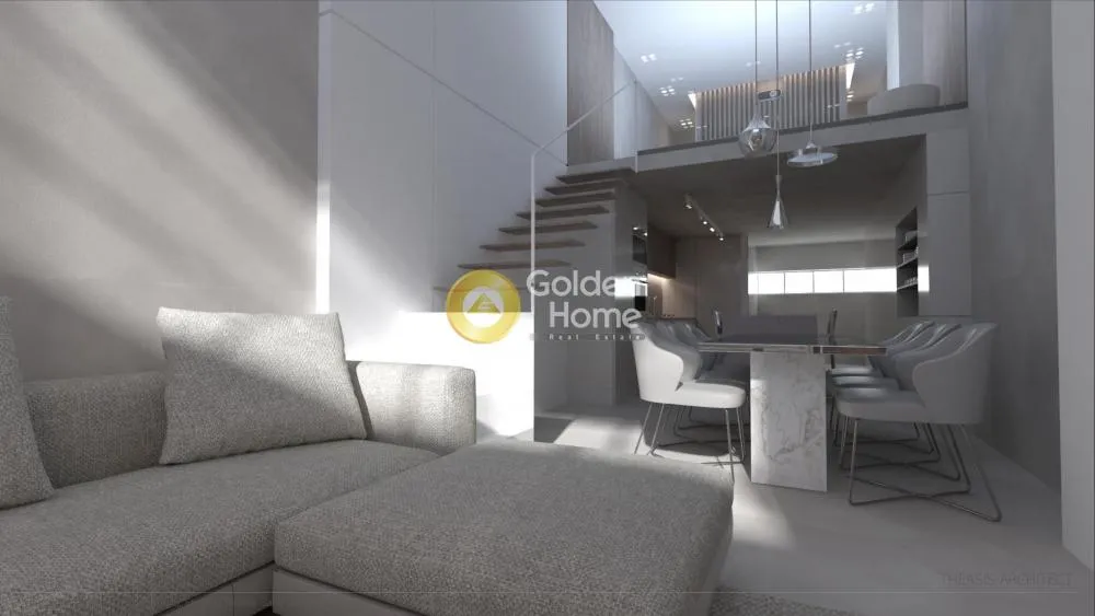 Séjour - Loft Apartment with Gym in Vyronas