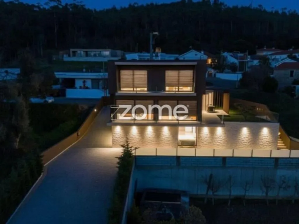 Vue aérienne - Contemporary House with Pool in Cabreiros, Braga