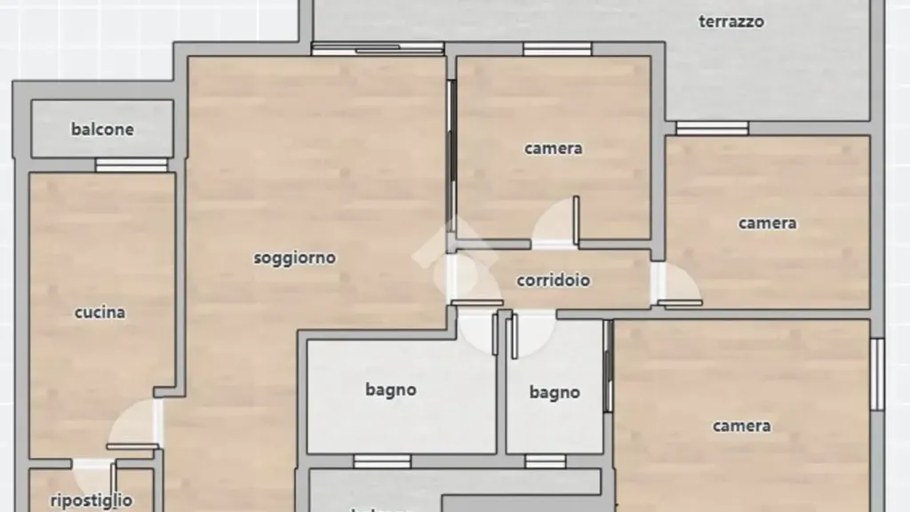 Plan - Apartment with Terrace in Pesaro