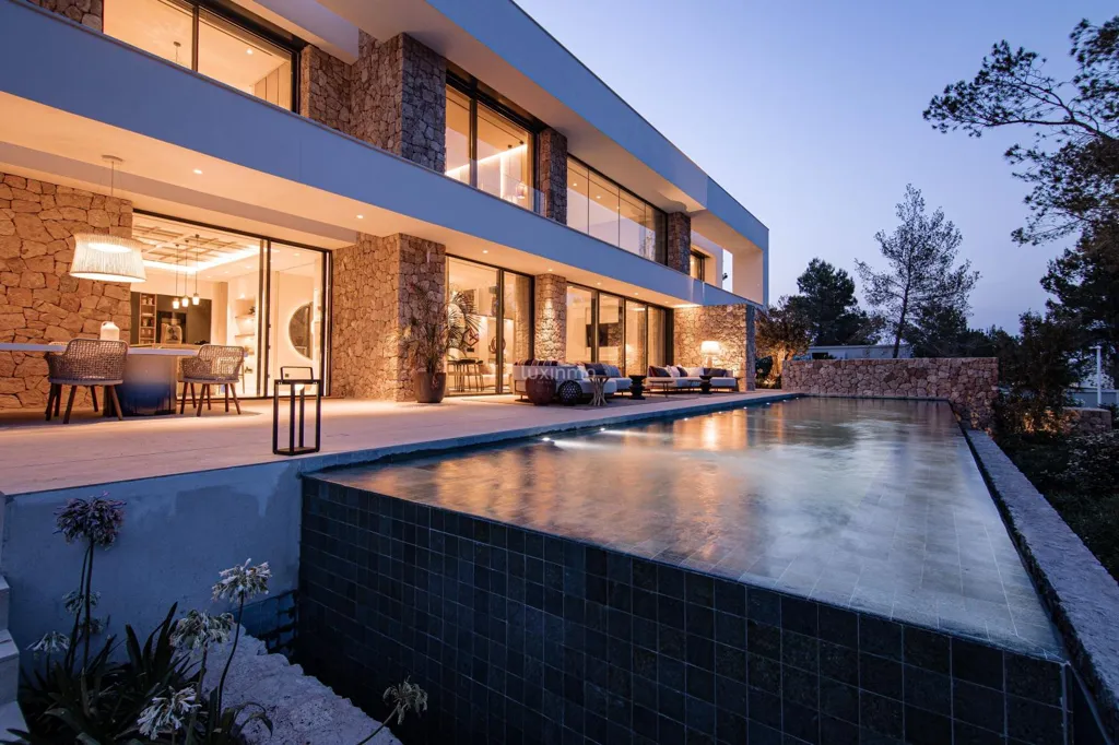 Pool - Detached Villa with Golf Course Views in Santa Eulalia