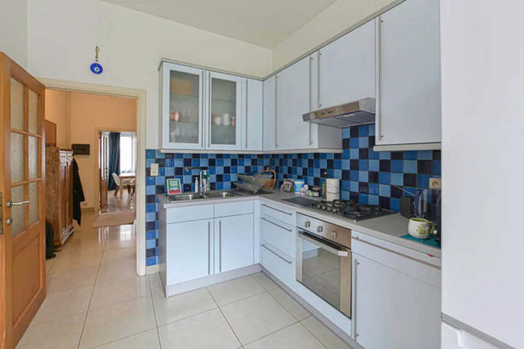 Köök - 1-Bed Apartment with Terrace in Roodebeek