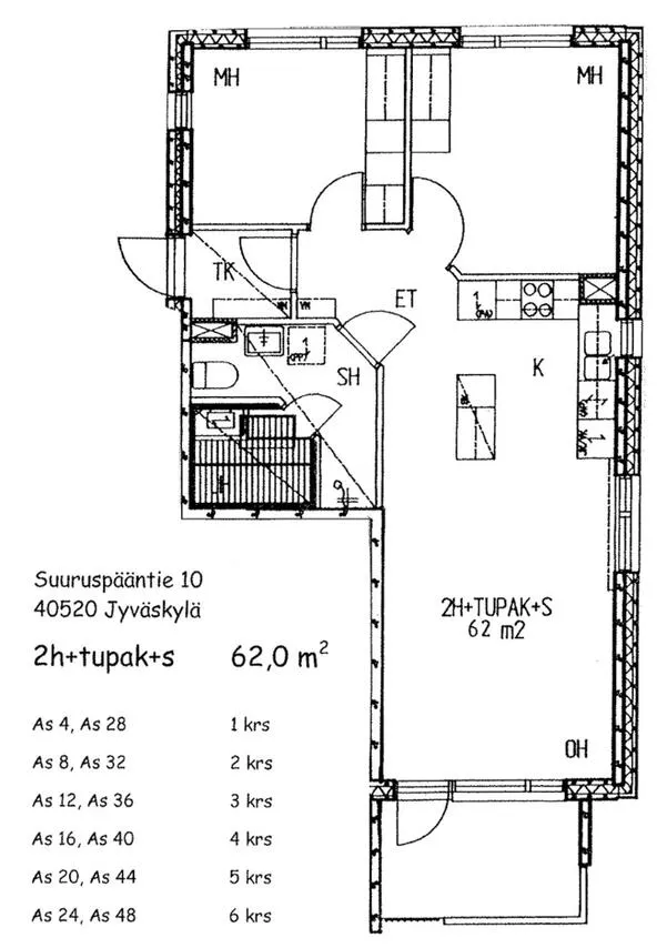 Plan - Spacious Apartment with Balcony in Jyväskylä