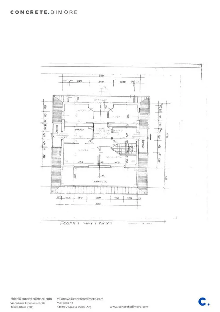Plaan - Luxury Bifamiliar Villa with Private Garden in Chieri