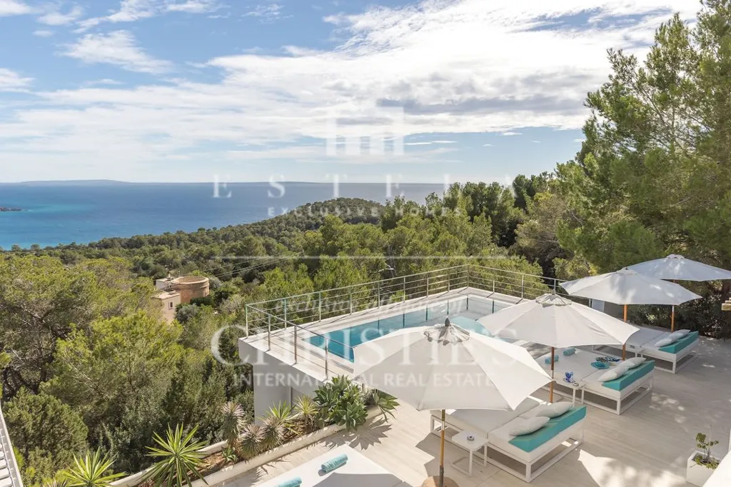 Piscine - Modern Villa with Sea View in Es Cubells
