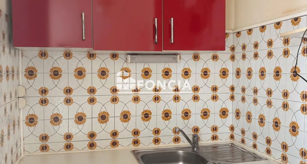 Köök - Studio Flat with Balcony in Montauban