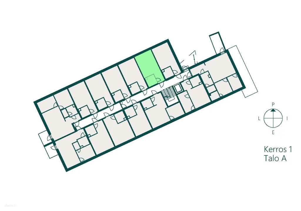 Planimetria - Modern Studio with Balcony in Lamminpää, Tampere