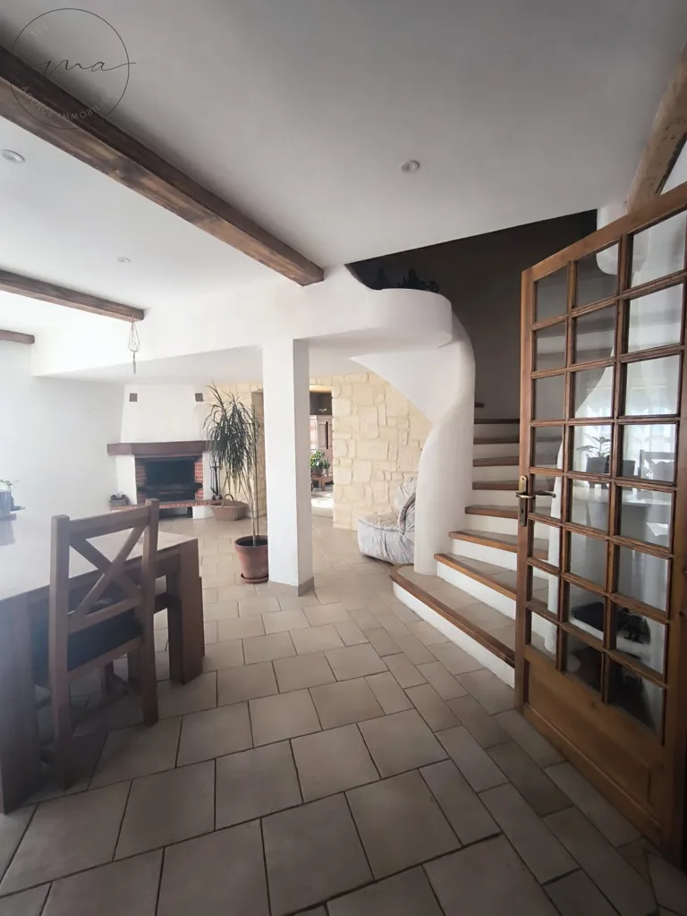 Sala da pranzo - Provençal Style House with Pool in Lignan-sur-Orb