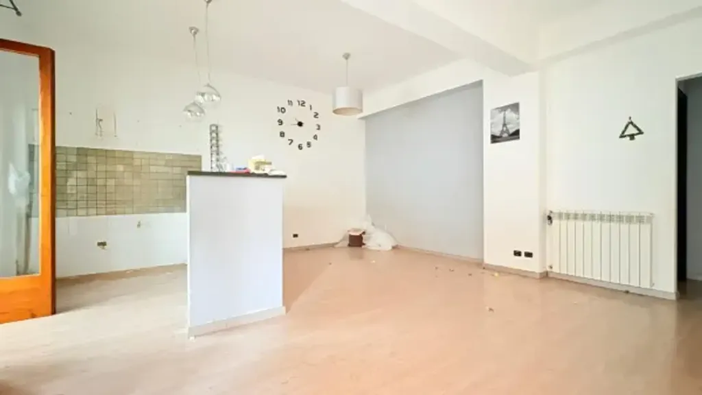 Living Room - Three-Bedroom Apartment with Balcony in Milazzo