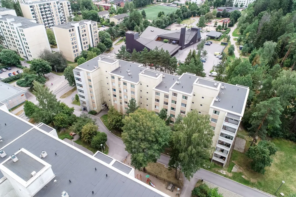 Õhuvaade - Bright Studio Flat with Balcony in Suvela, Espoo