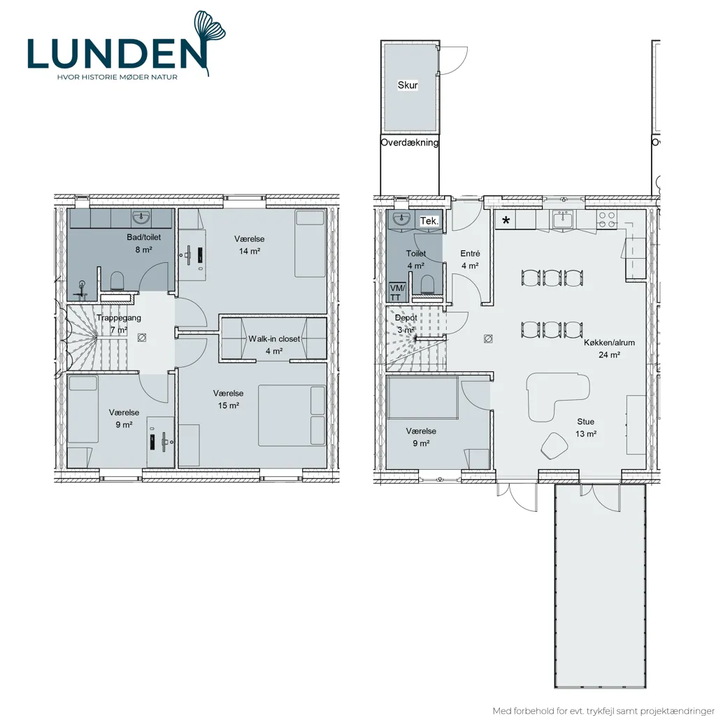 Plaan - 5-Bedroom Apartment with Garden in Agedrup