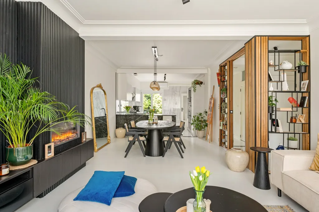 Soggiorno - Modernist Apartment with Garden in Antwerp