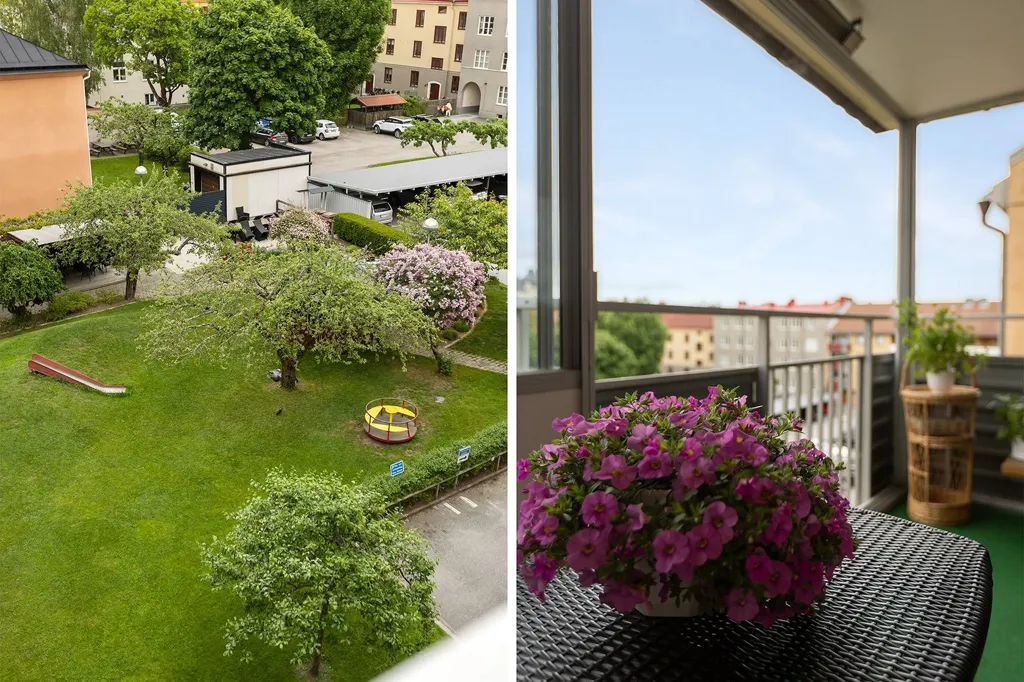 Balcone - Apartment with Balcony in Örebro