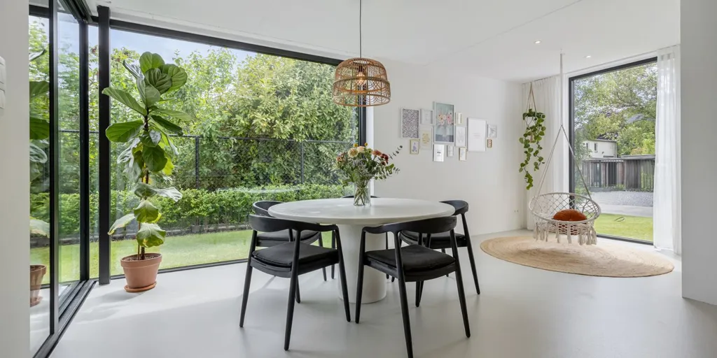 Söögituba - Renovated Modern House with Terrace in Lommel
