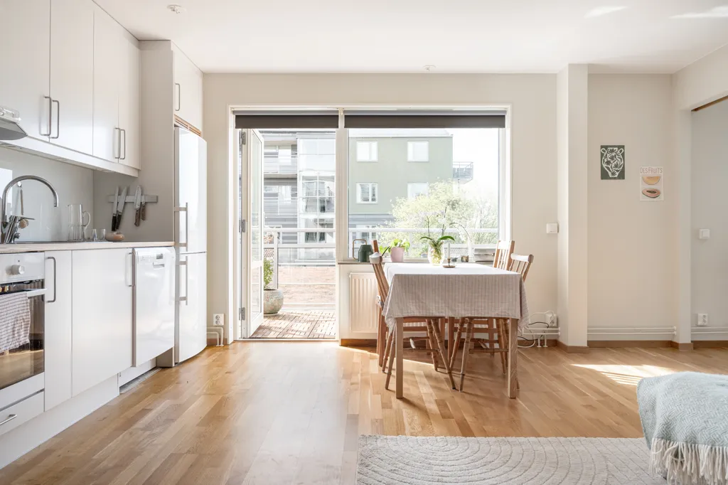 Köök - Apartment with Balcony in Skåne