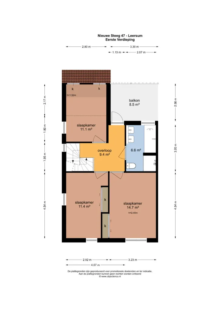 Planimetria - Detached House with Views in Leersum