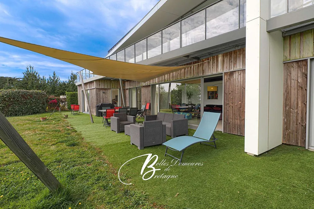 Terrasse - Villa Luxueuse avec Vue Mer à Trébeurden