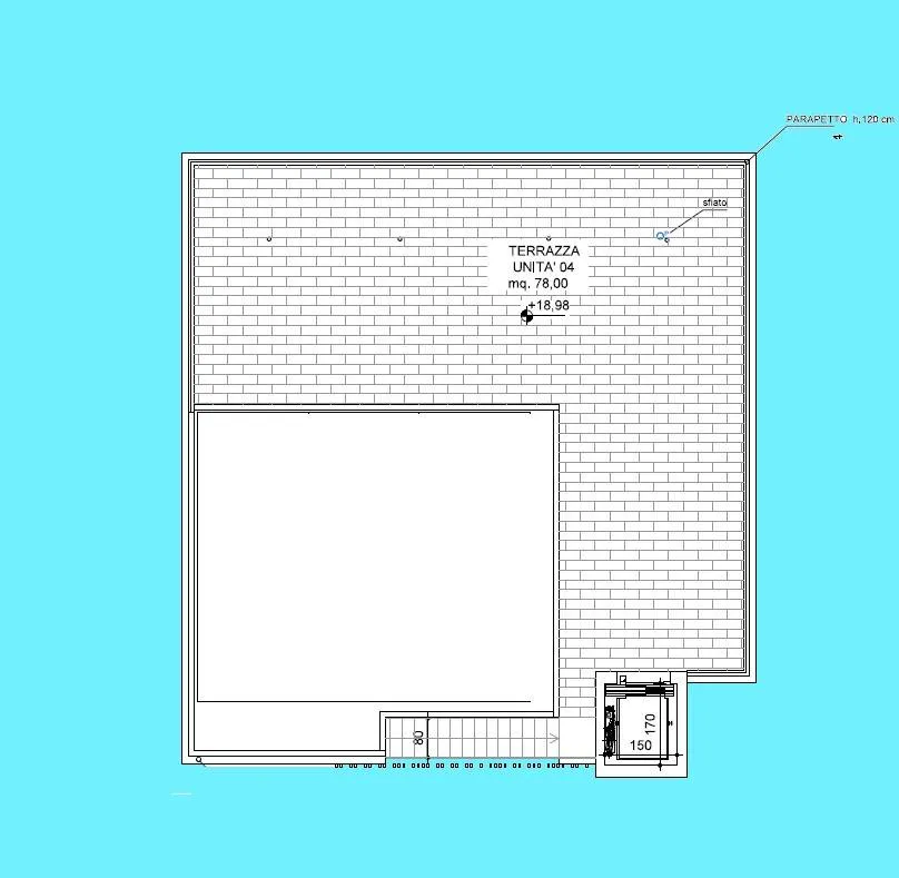 Floor Plan - Luxury Penthouse with Rooftop in Mestre, Venice