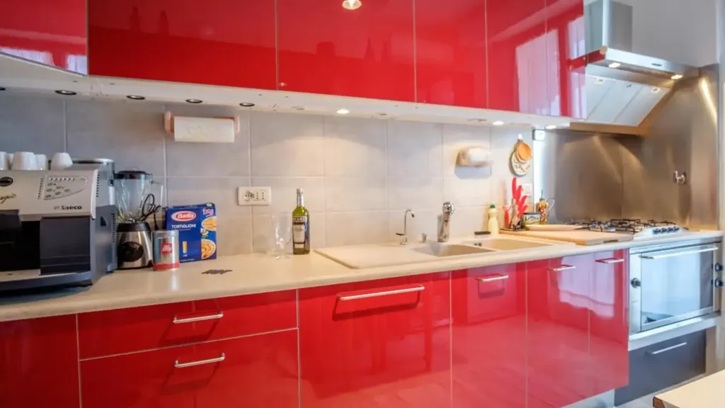 Cuisine - Fully Rented Apartment with Balcony in Florence