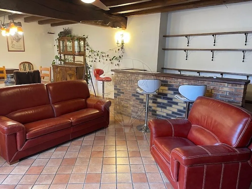 Séjour - Maison Ancienne avec Jardin à Flagy