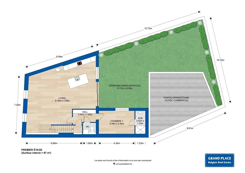 Plaan - Renovated Triplex with Terraces in Joli-Bois, Waterloo