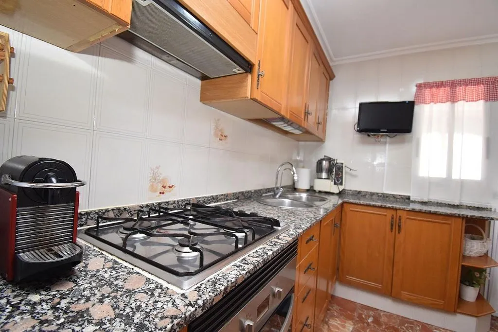 Kitchen - Apartment with Balcony in Santa Pola Centre