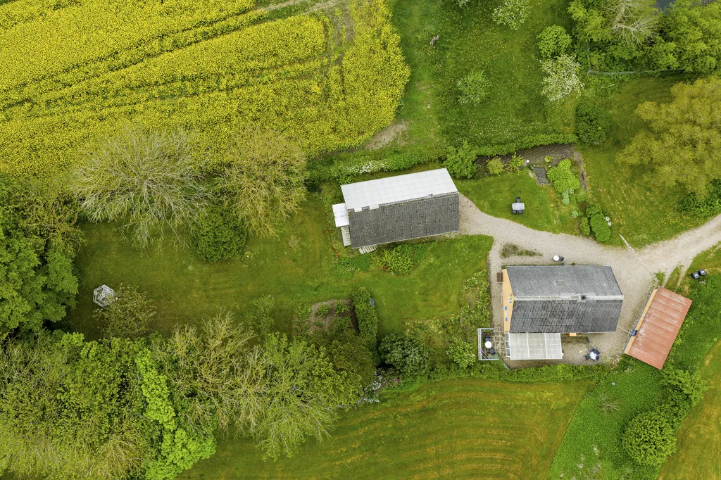 Vue aérienne - Villa with Workshop in Stenstrup