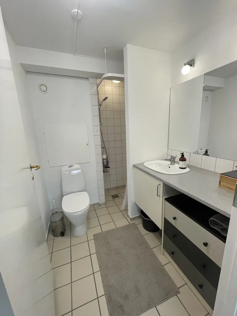 Salles de bain - Furnished Studio with Garden in Vesterbro
